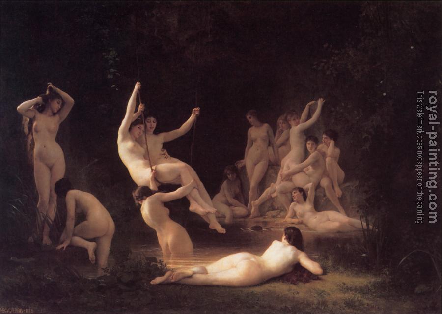 William-Adolphe Bouguereau : The Nymphaeum